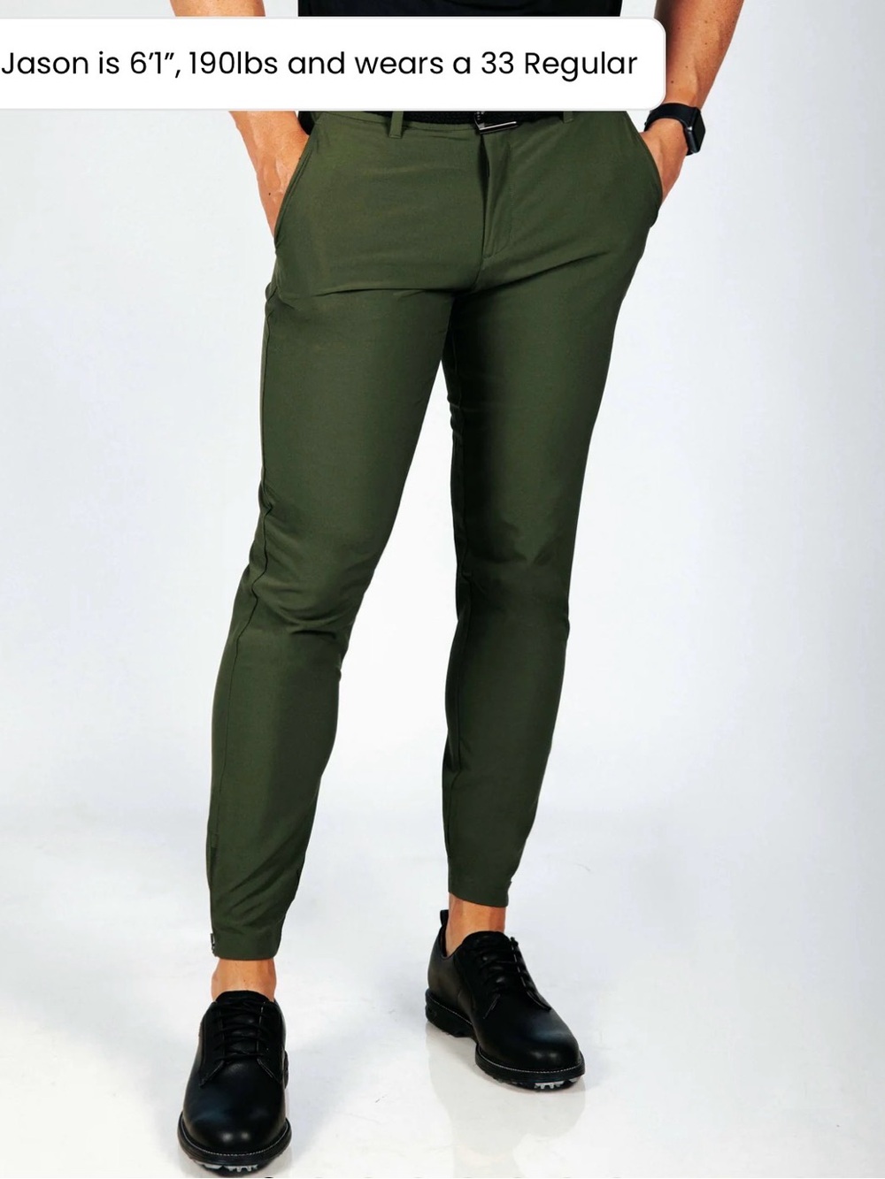 Men's Primo Golf Joggers - Olive Green